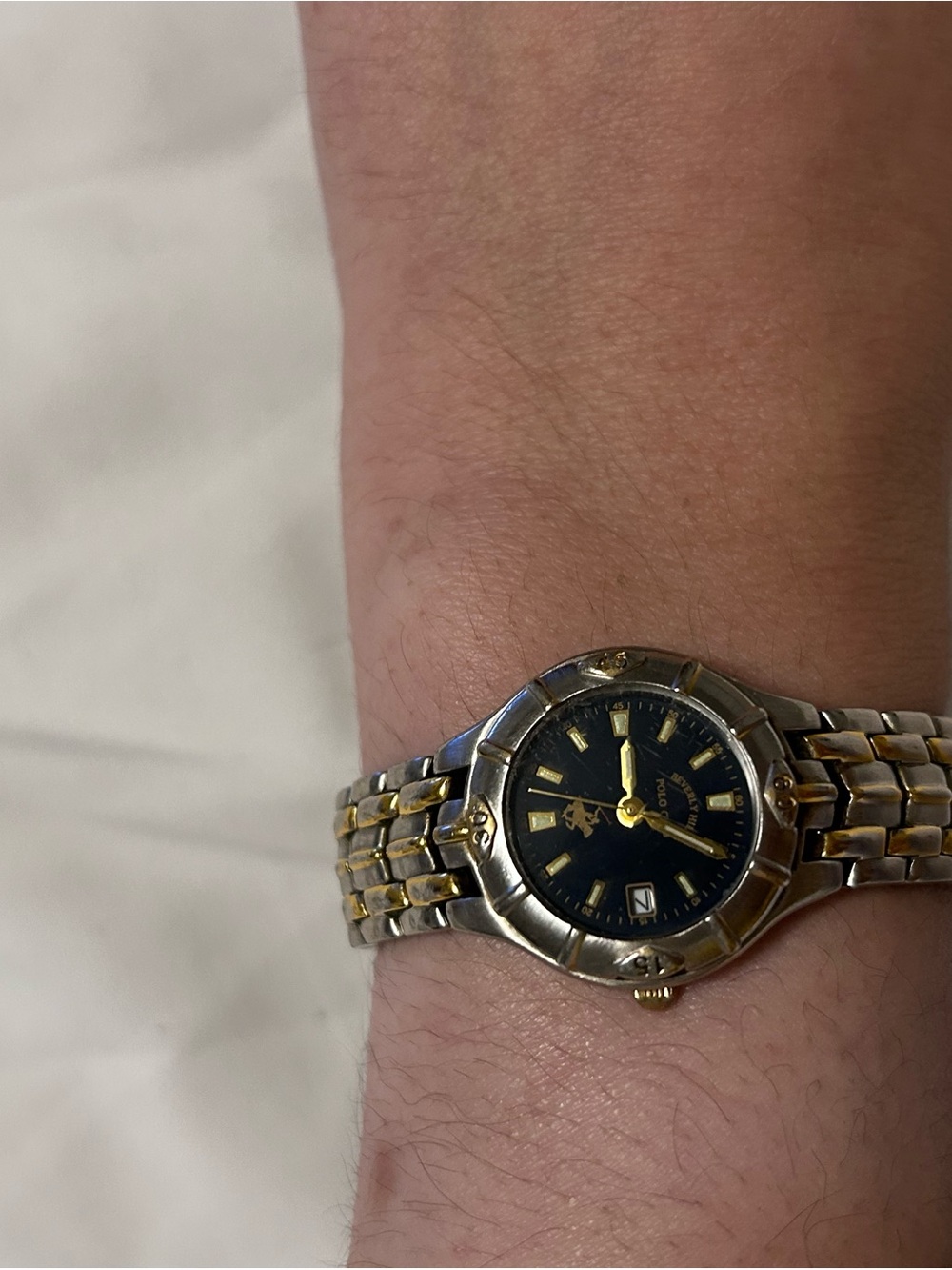 Beverly Hills Polo Club Two-Tone Silver and Gold Ladies Watch